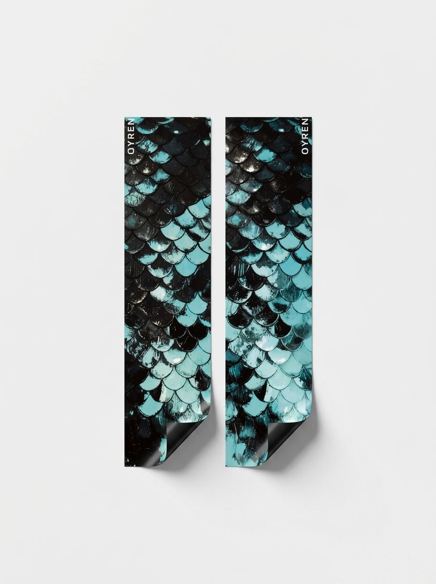 Qyren | Turquoise Scales - Matte Fin Skin